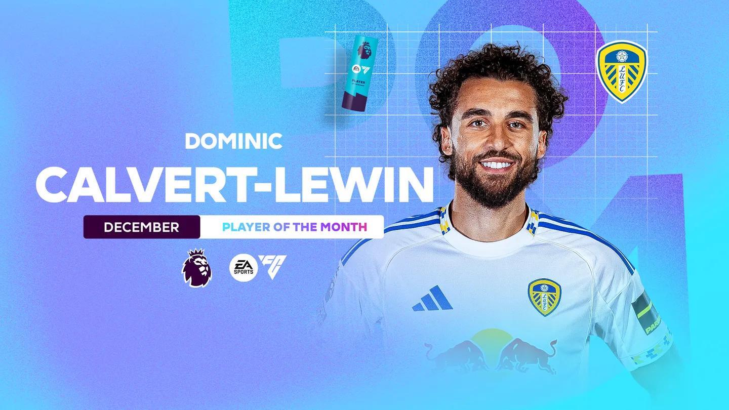 kaiyun体育-5场攻入6球，利兹联前锋勒温当选英超12月最佳球员